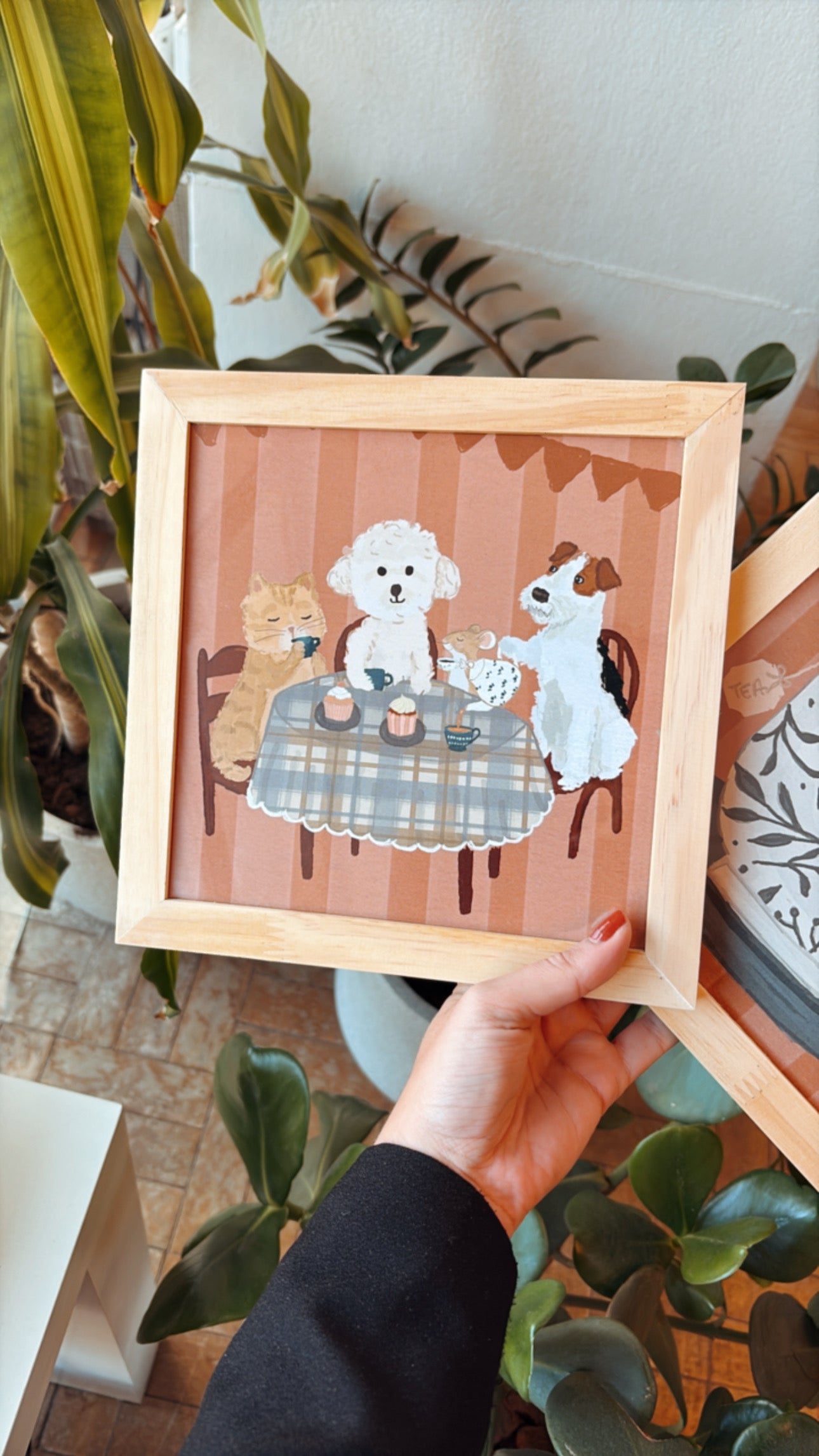 Quadro com moldura Pinus | Hora do Chá