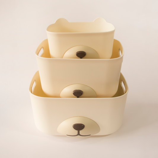 Cesto Organizador Teddy Vanilla | P+M+G