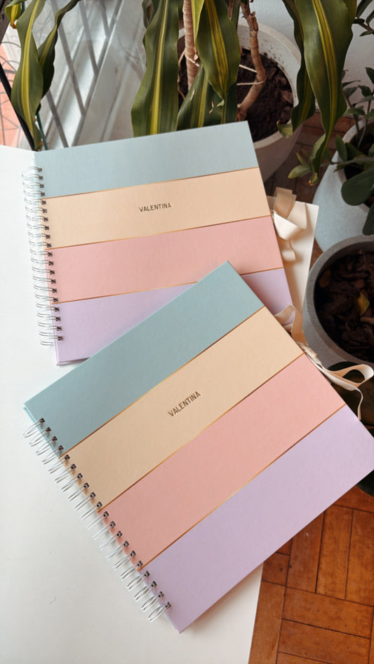 Scrapbook - Álbum de Fotos Listrado Candy Colors