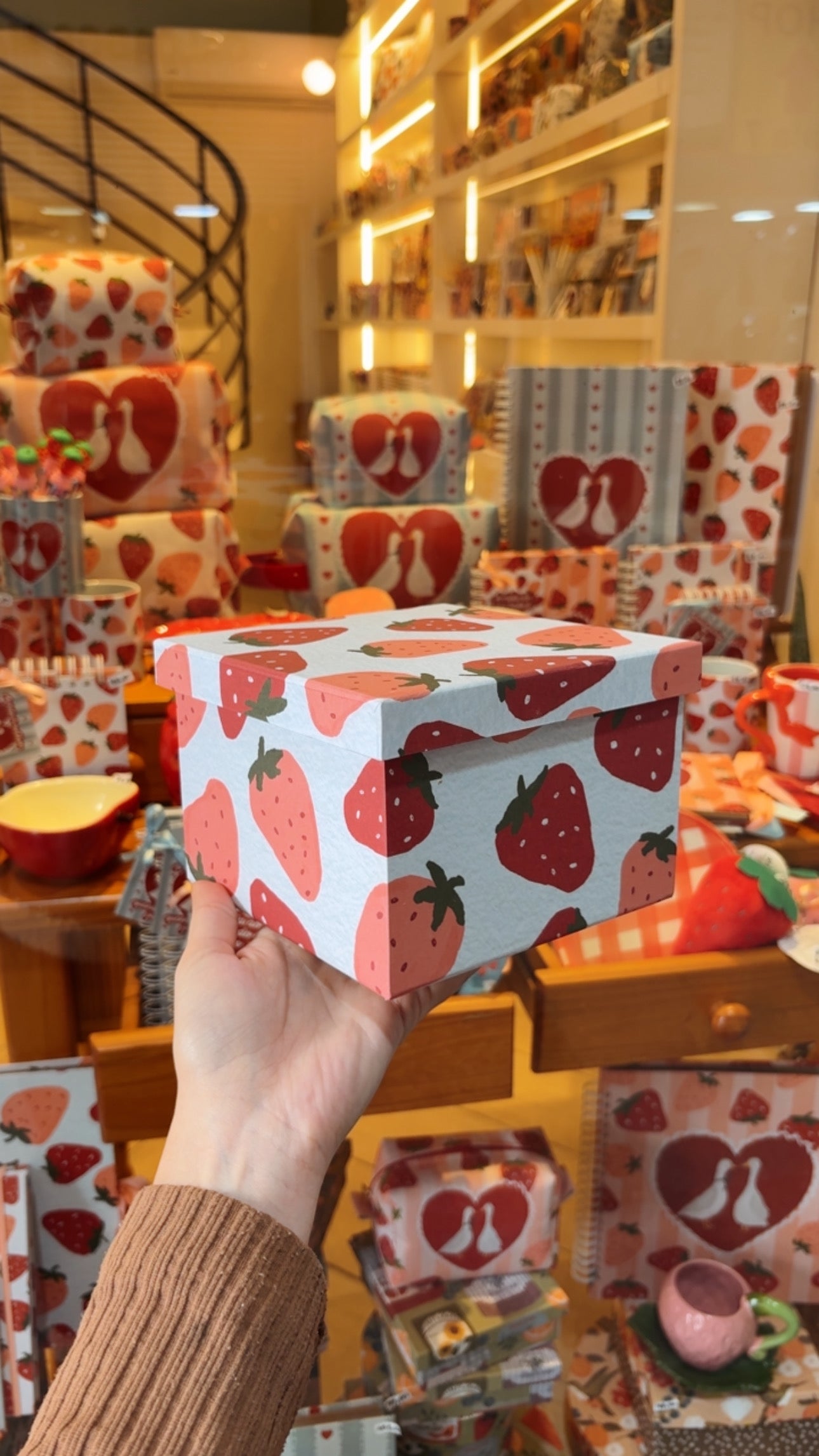 Caixa Quadrada | Strawberry SweetHeart COLEÇÃO DIA DOS NAMORADOS
