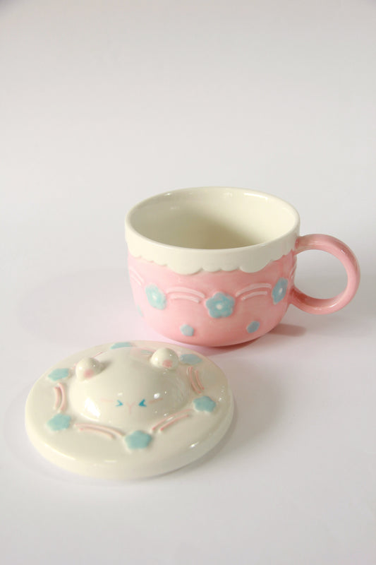 Caneca Grande com Tampa | Gato