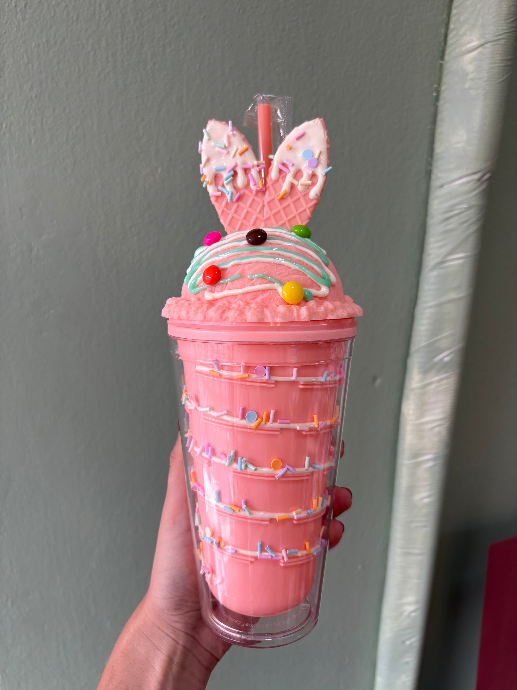 Copo Milkshake Bunny | Pêssego