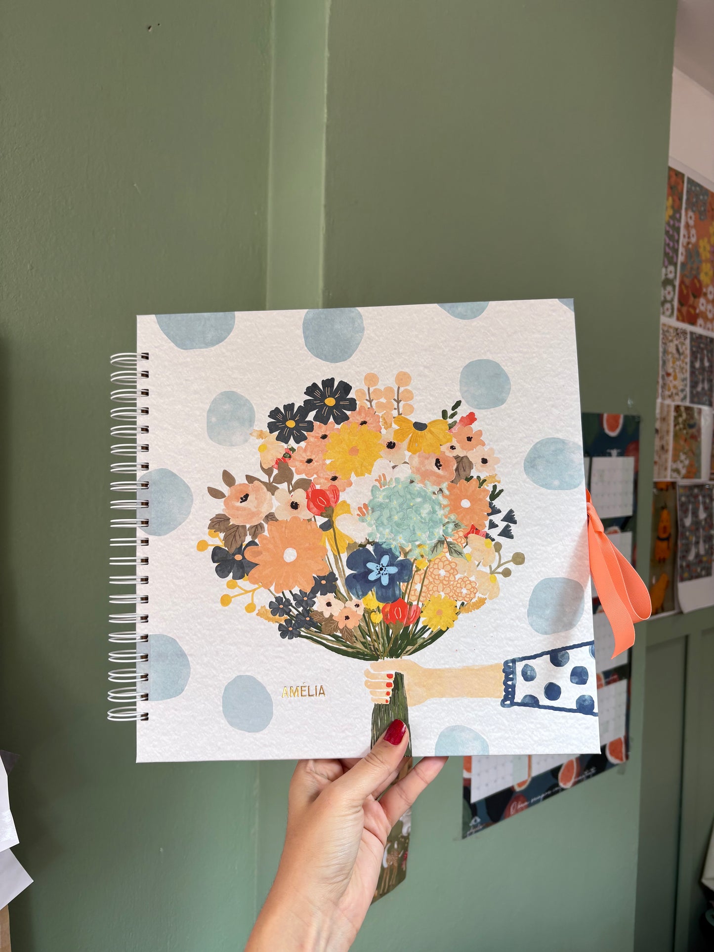 Scrapbook - Álbum de Fotos Ramo de flores