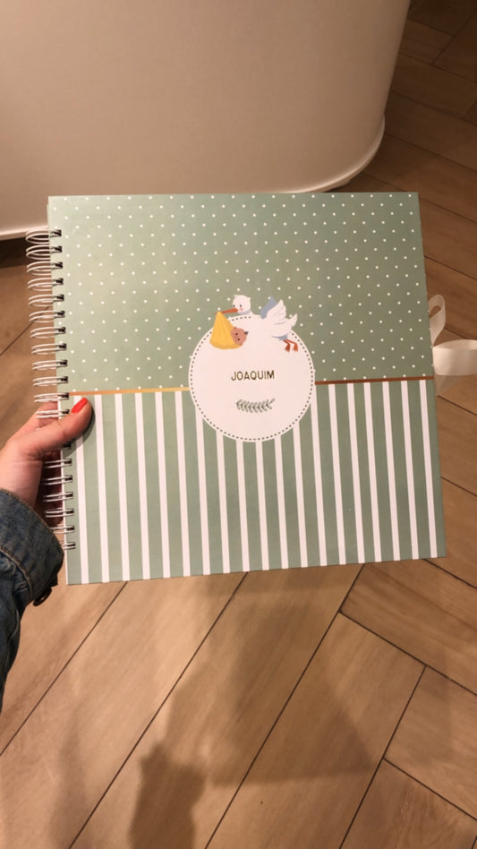 Scrapbook - Álbum de Fotos Baby Cegonha