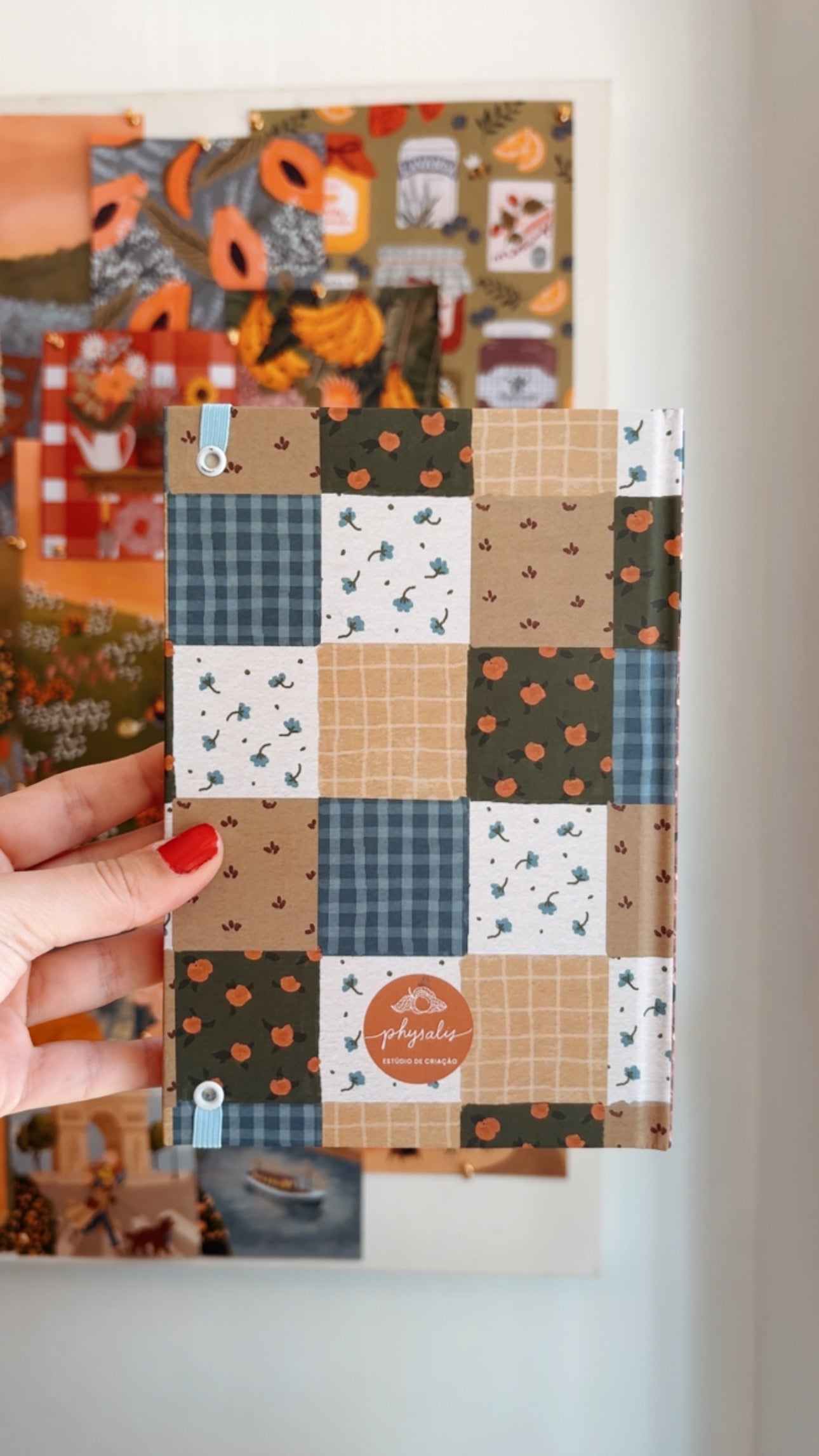 Caderno Sketchbook | Hortênsias e Ronron