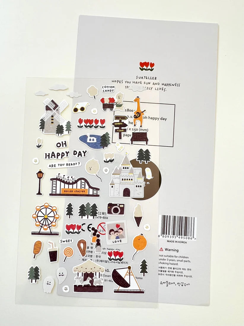 Cartela de Adesivos Suatelier | Oh Happy Day Europe
