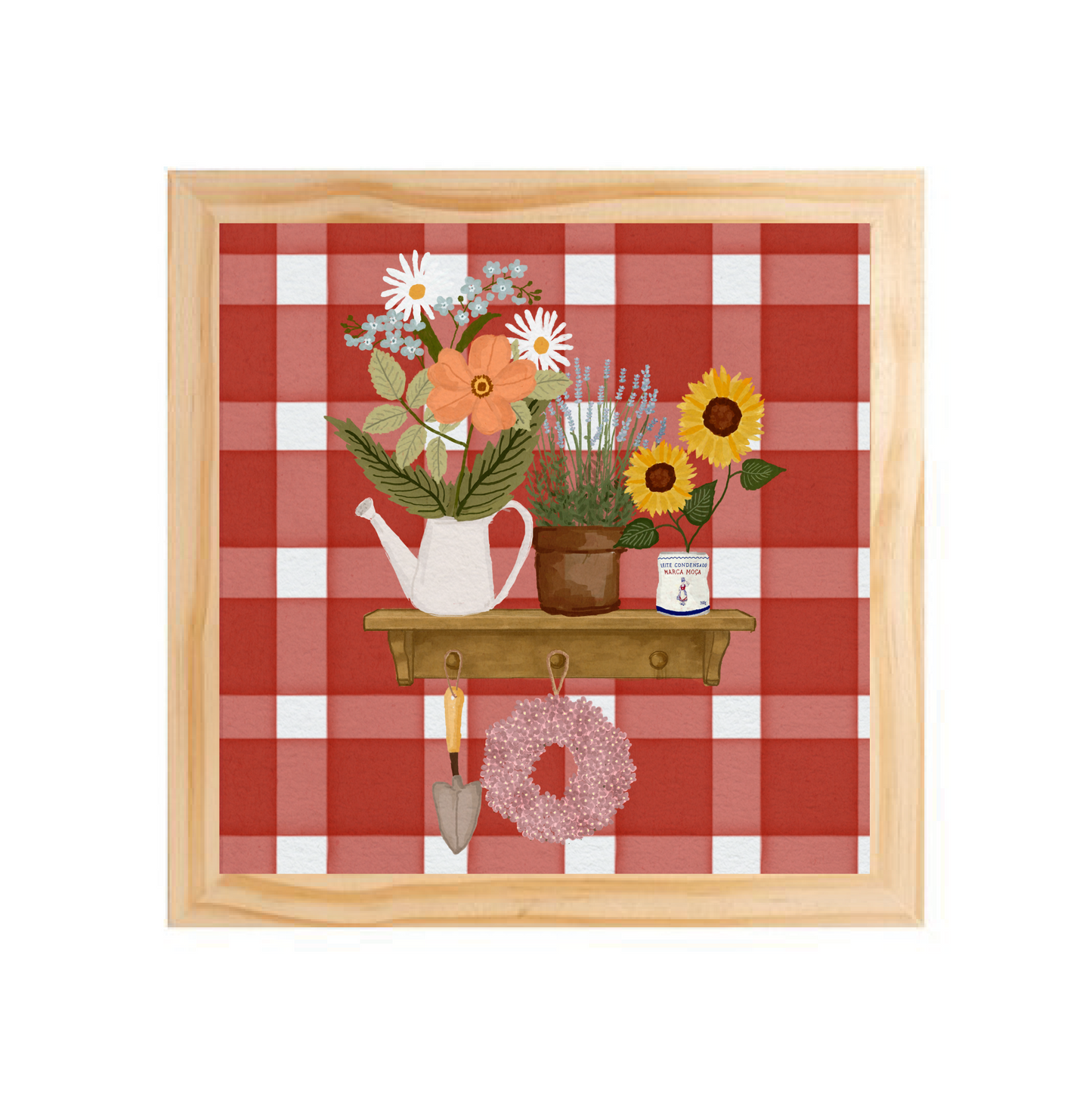 Quadro com moldura Pinus | Oficina da Primavera