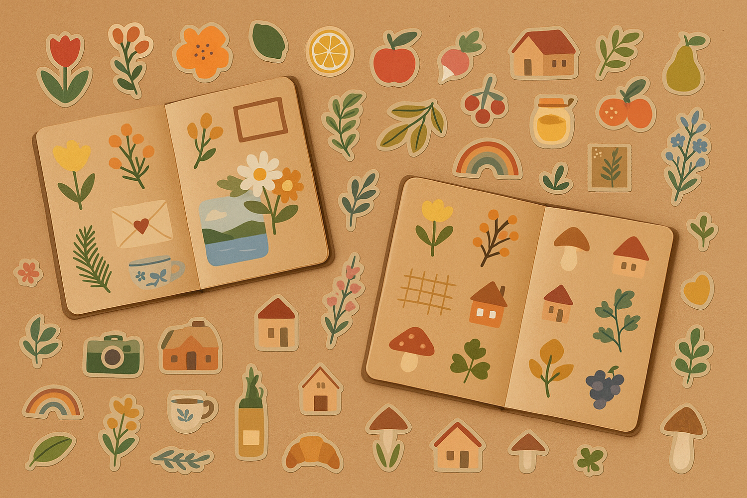 Cartelas de Adesivos