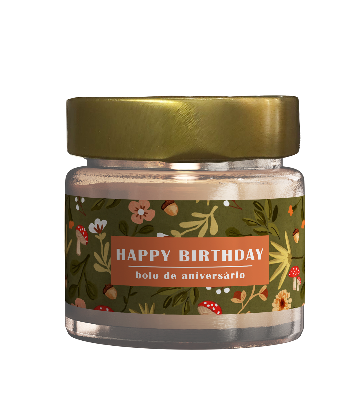 Vela Aromática Happy Birthday - Flor do Bosque