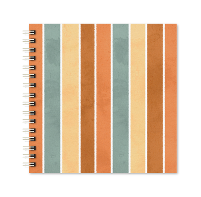 Scrapbook - Álbum de Fotos Listrado Terroso