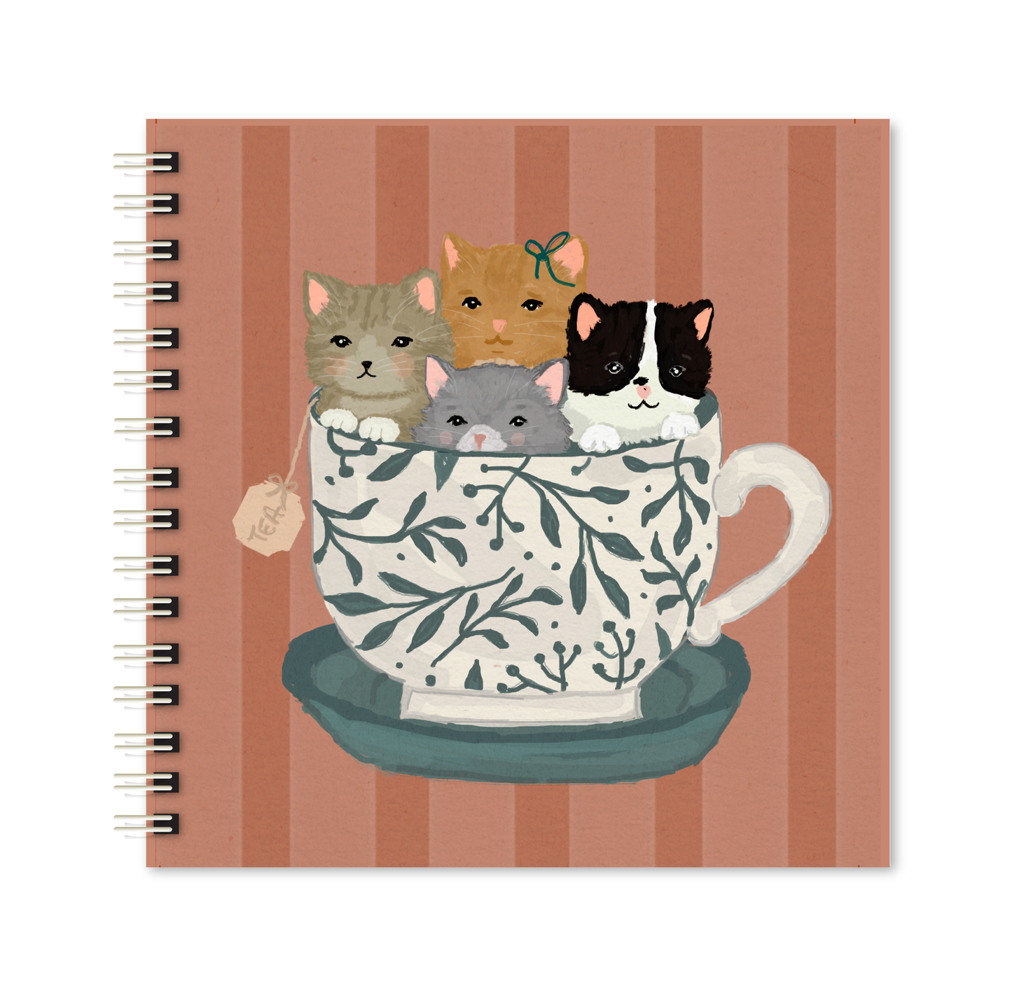Scrapbook - Álbum de Fotos Chá com Gatinhos