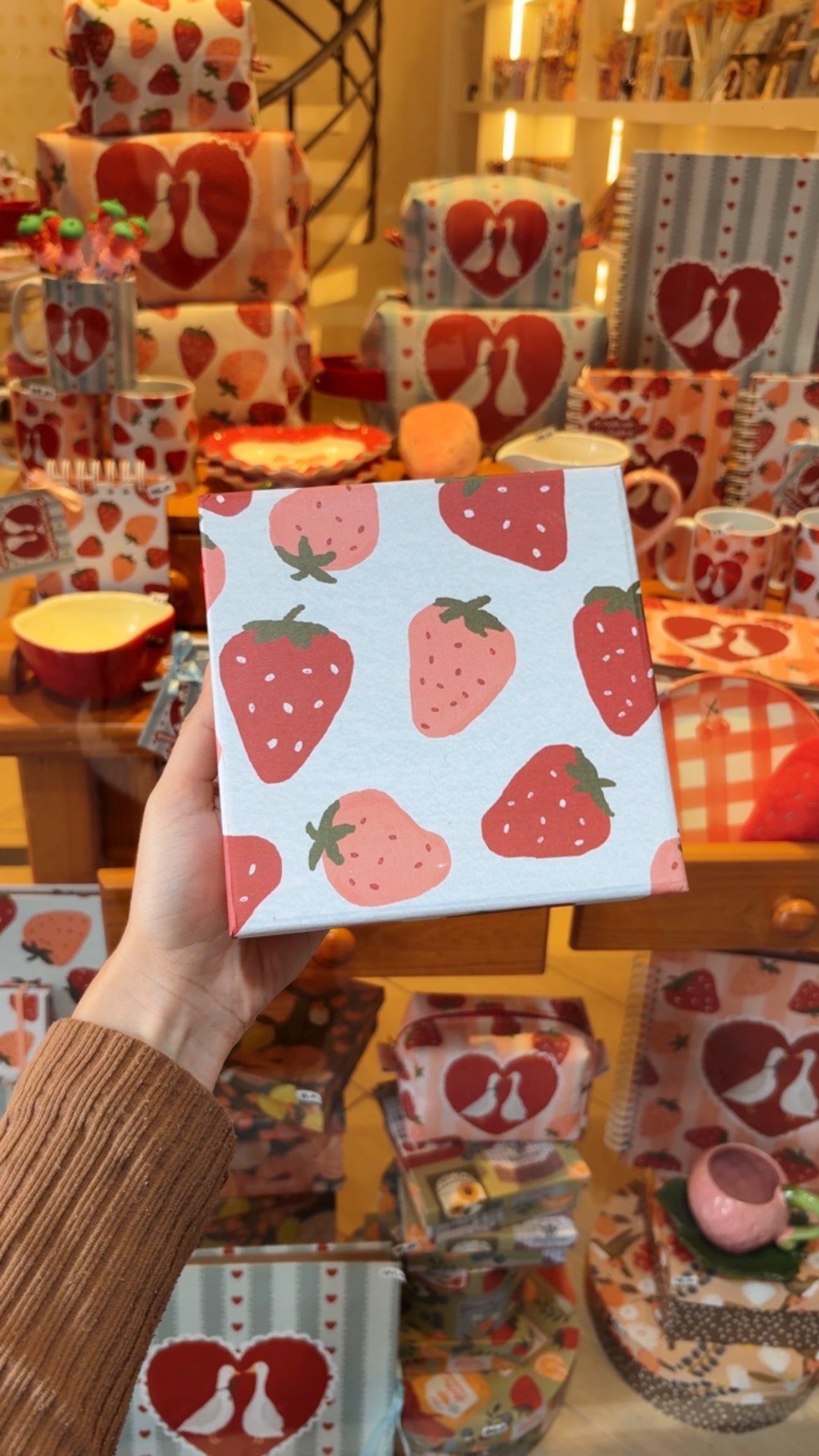 Caixa Quadrada Mini | Strawberry SheetHeart COLEÇÃO DIA DOS NAMORADOS