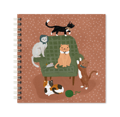 Scrapbook - Álbum de Fotos Gatos na Poltrona