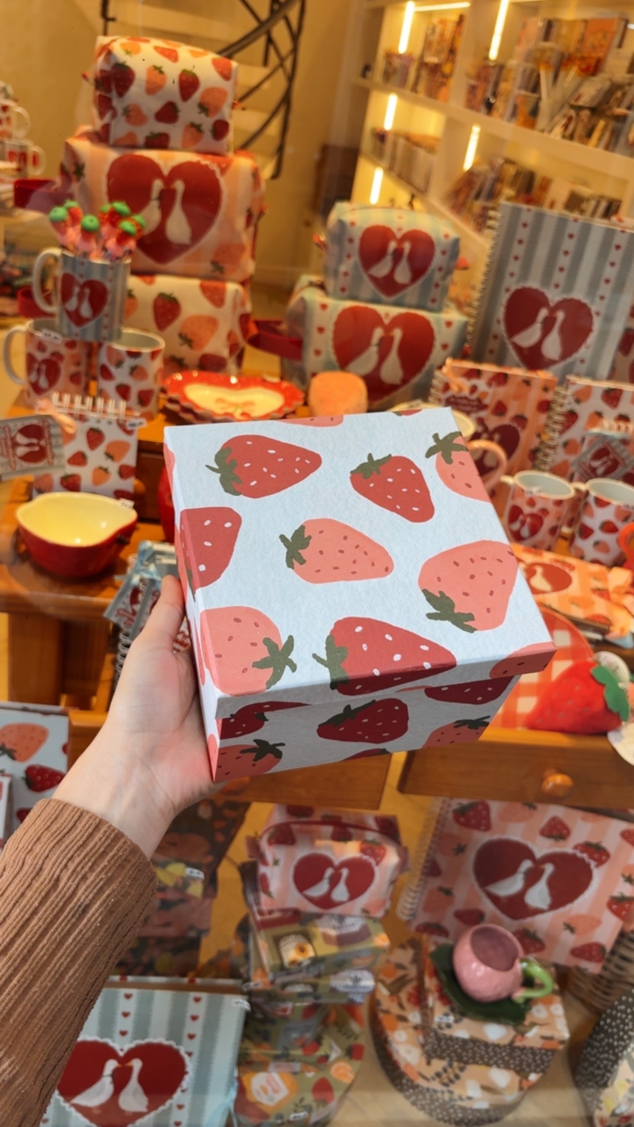 Caixa Quadrada | Strawberry SweetHeart COLEÇÃO DIA DOS NAMORADOS
