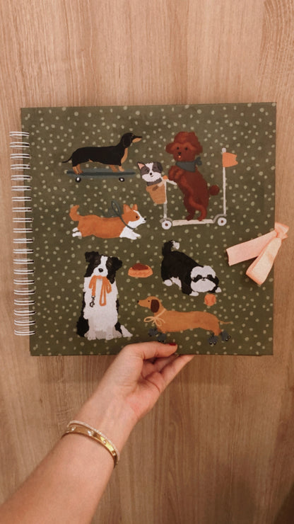 Scrapbook - Álbum de Fotos Cachorros Brincando