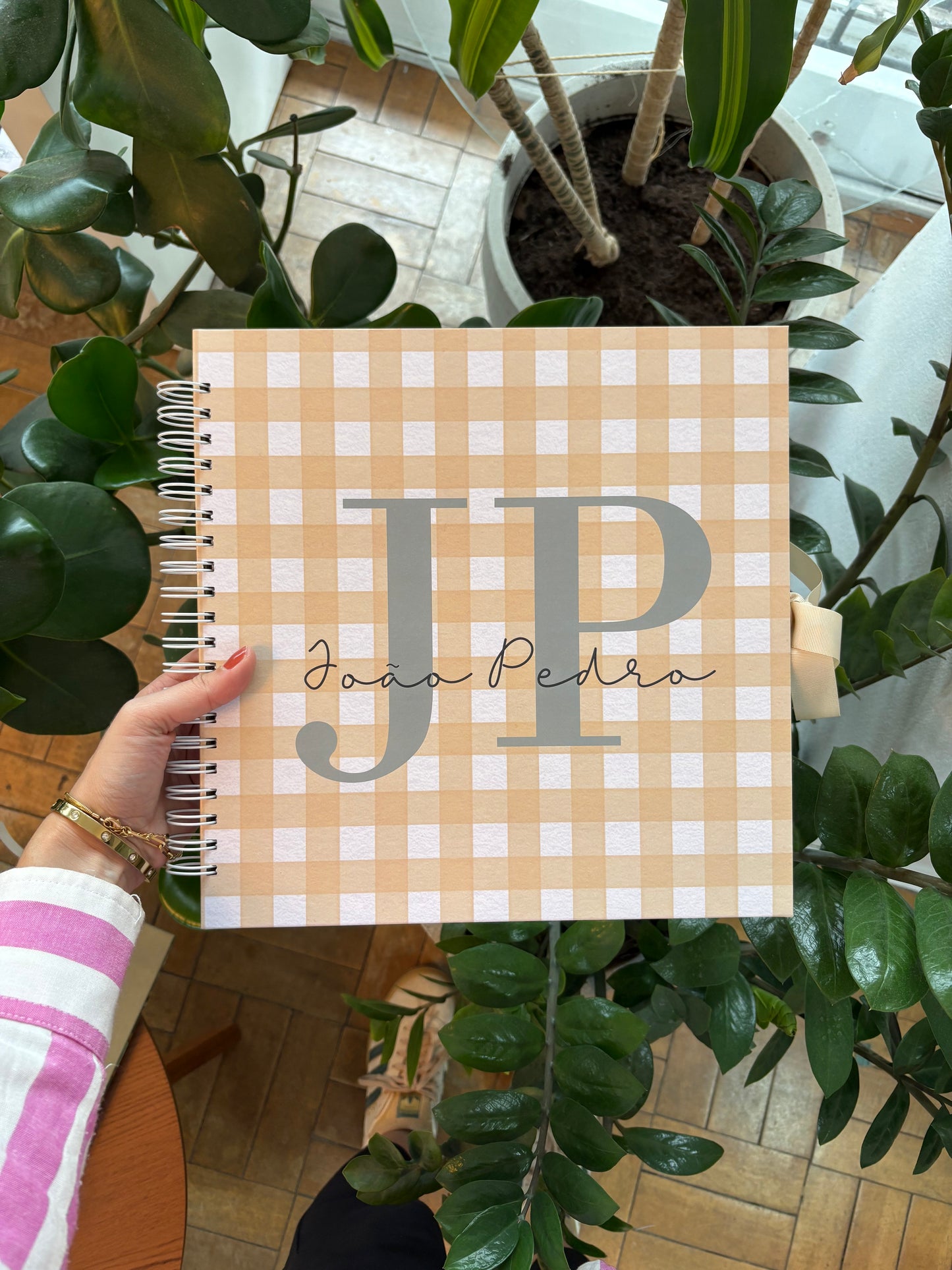 Scrapbook - Álbum de Fotos Letra Inicial | Nude