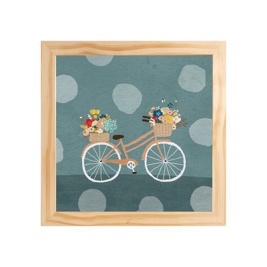 Quadro com moldura Pinus | Bici
