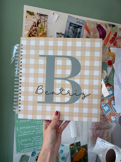 Scrapbook - Álbum de Fotos Letra Inicial | Nude