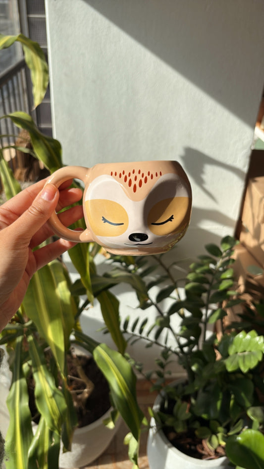 Caneca de Porcelana Bicho Preguiça