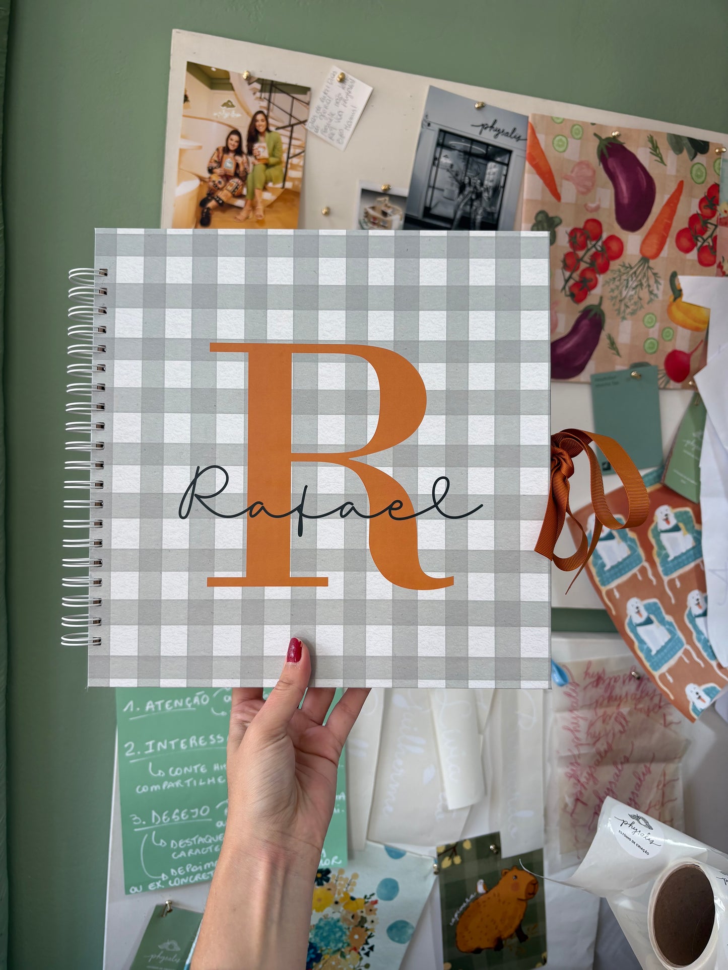 Scrapbook - Álbum de Fotos Letra Inicial | Azul