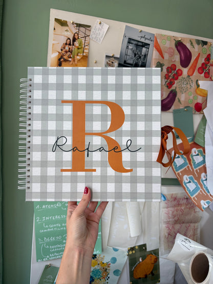 Scrapbook - Álbum de Fotos Letra Inicial | Azul