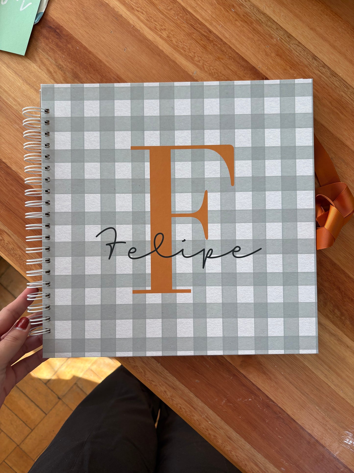 Scrapbook - Álbum de Fotos Letra Inicial | Azul