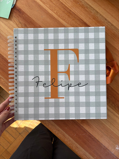 Scrapbook - Álbum de Fotos Letra Inicial | Azul