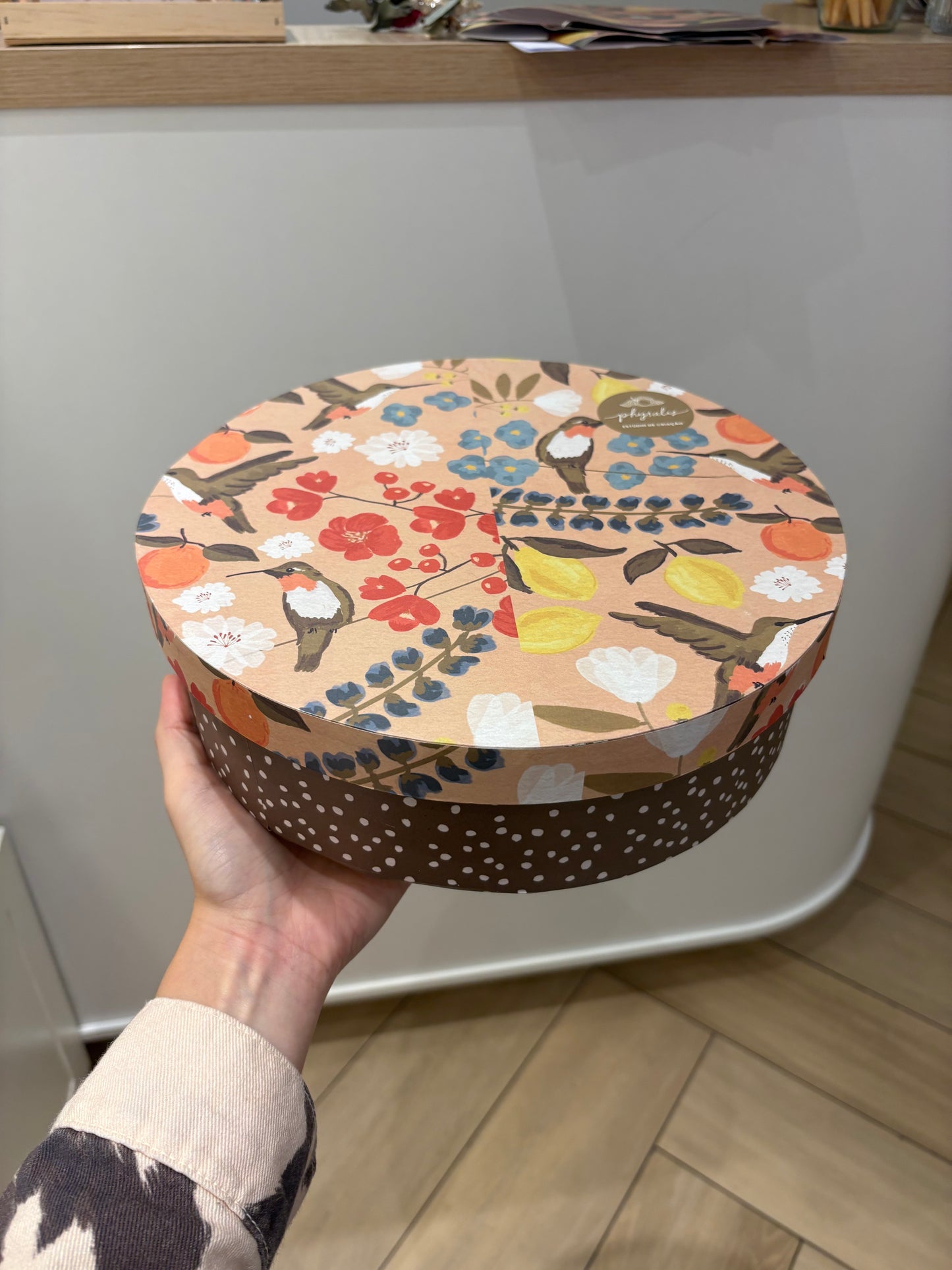 Caixa MDF Redonda G | Feito em Casa - Beija Flor Poá Jardim Itália
