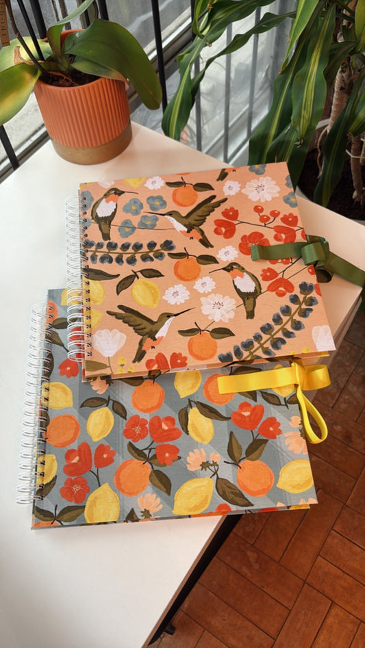 Kit 02 Scrapbooks | Laranja Lima + Bergamota Poá