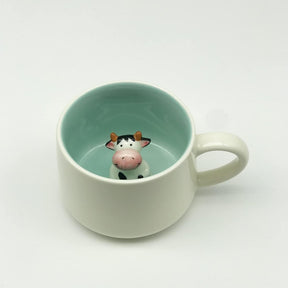 Caneca com Vaca 3D dentro