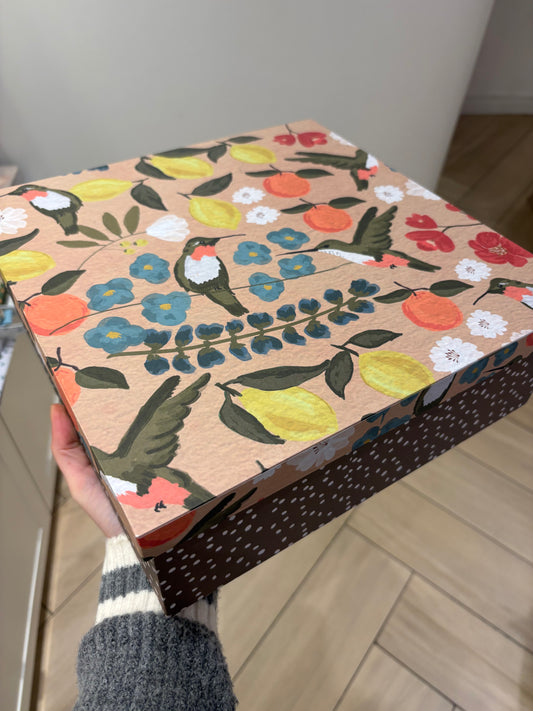 Caixa Quadrada Grande - 30cm | Beija-flor