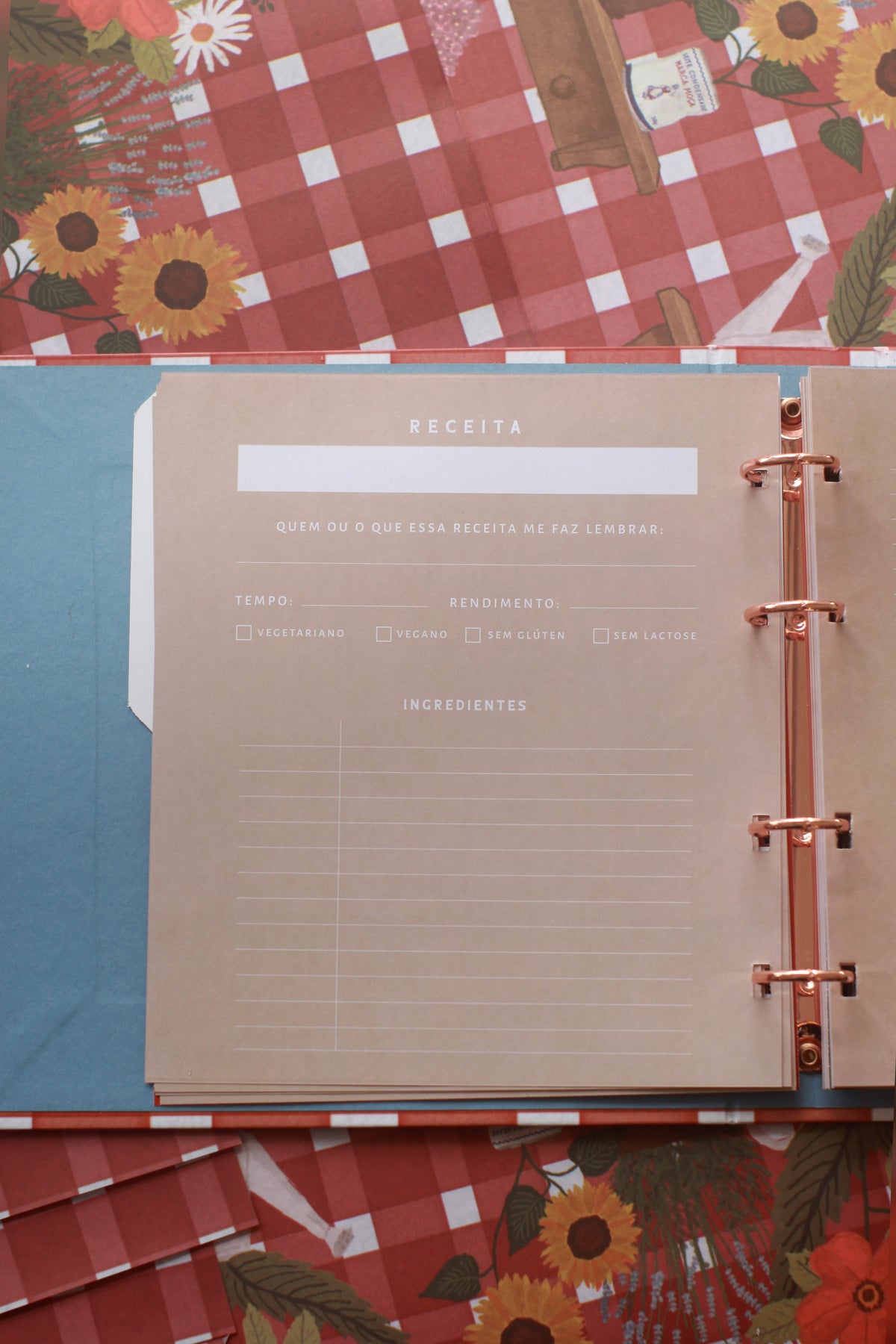 Livro de Receitas | Estampa Feira de Domingo