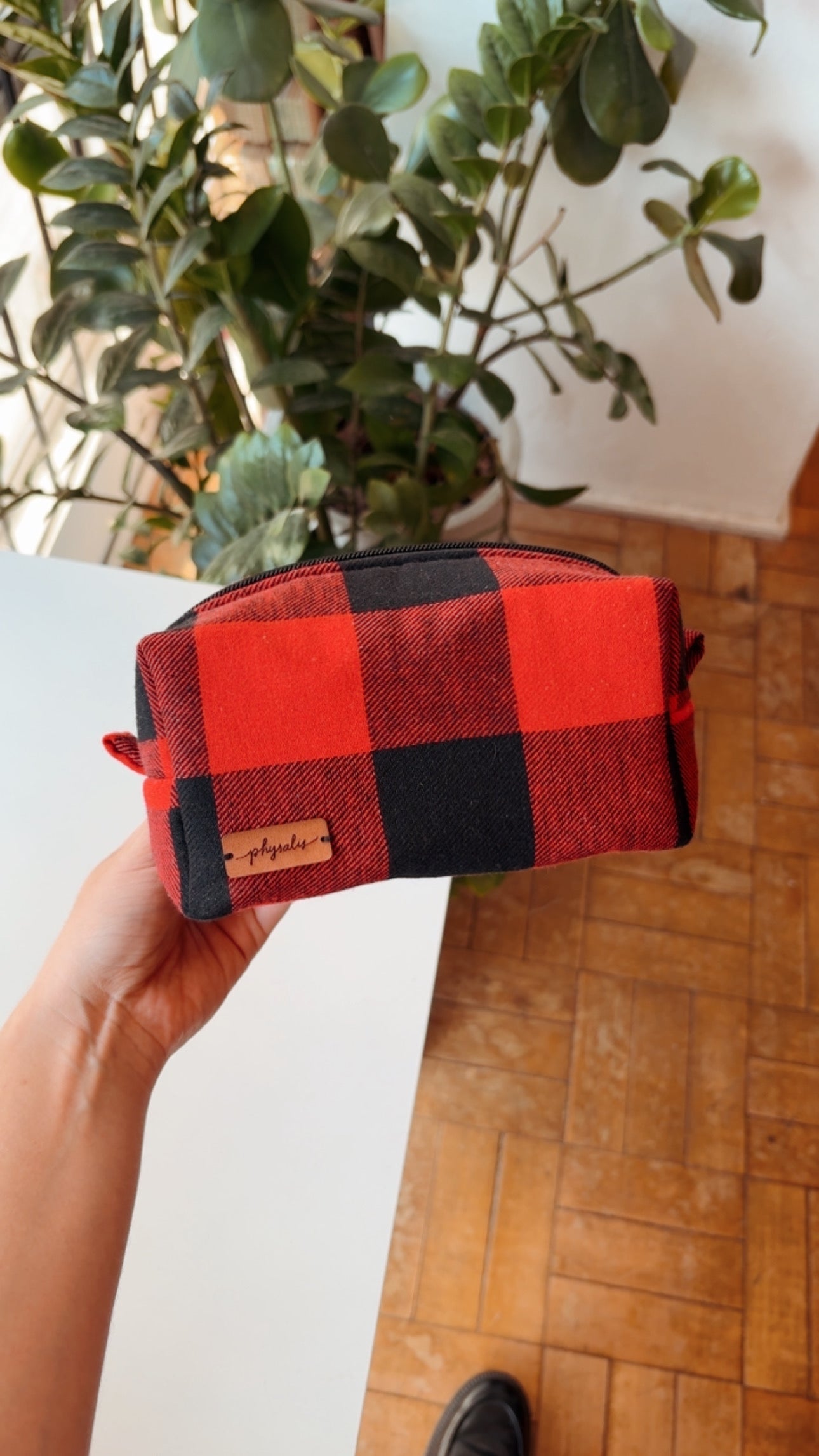 Nécessaire | Xadrez vermelho+preto