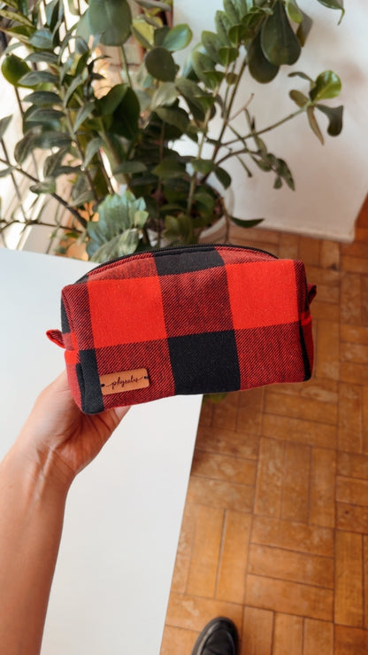 Nécessaire | Xadrez vermelho+preto