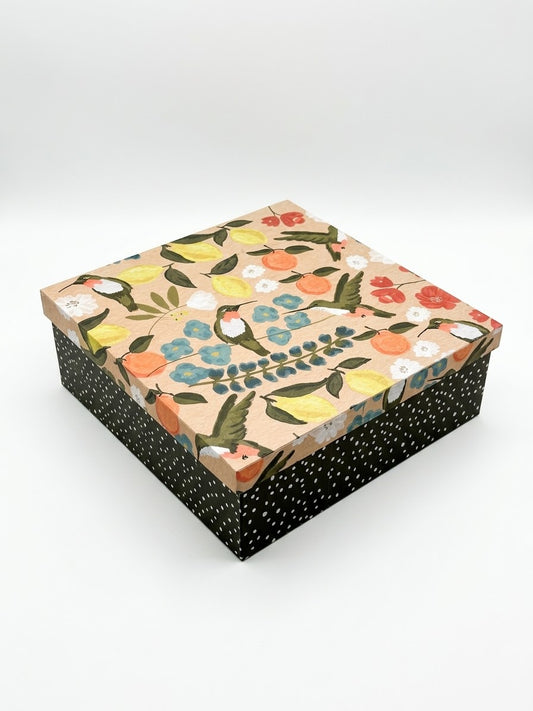 Caixa Quadrada Grande - 30cm | Beija-flor