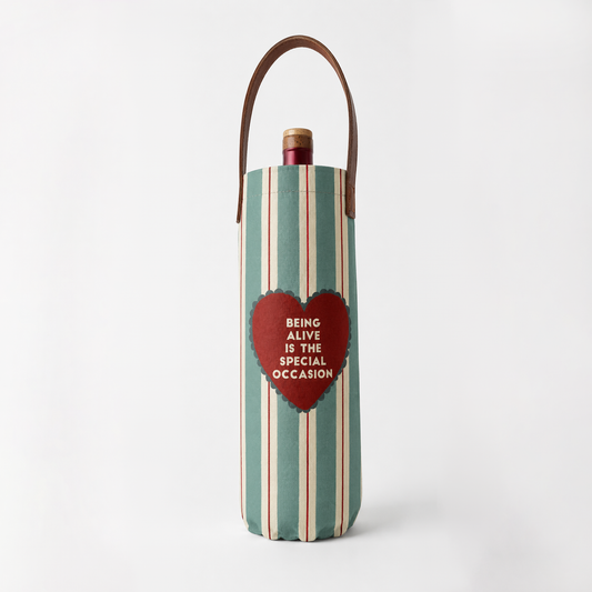[PRÉ-VENDA] Sacola para Vinho • Being alive is the special occasion