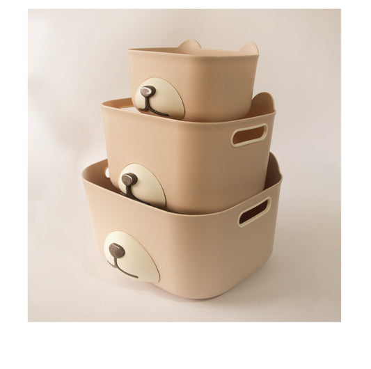 Cesto Organizador Teddy Rosa Chá | P+M+G