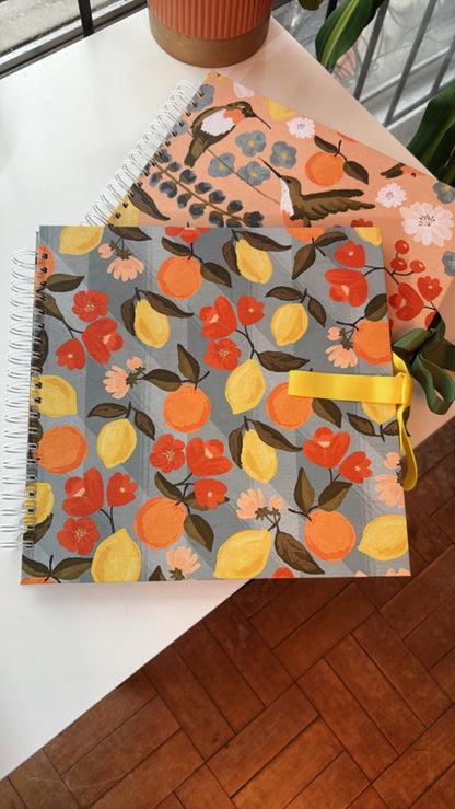 Kit 02 Scrapbooks | Laranja Lima + Bergamota Poá