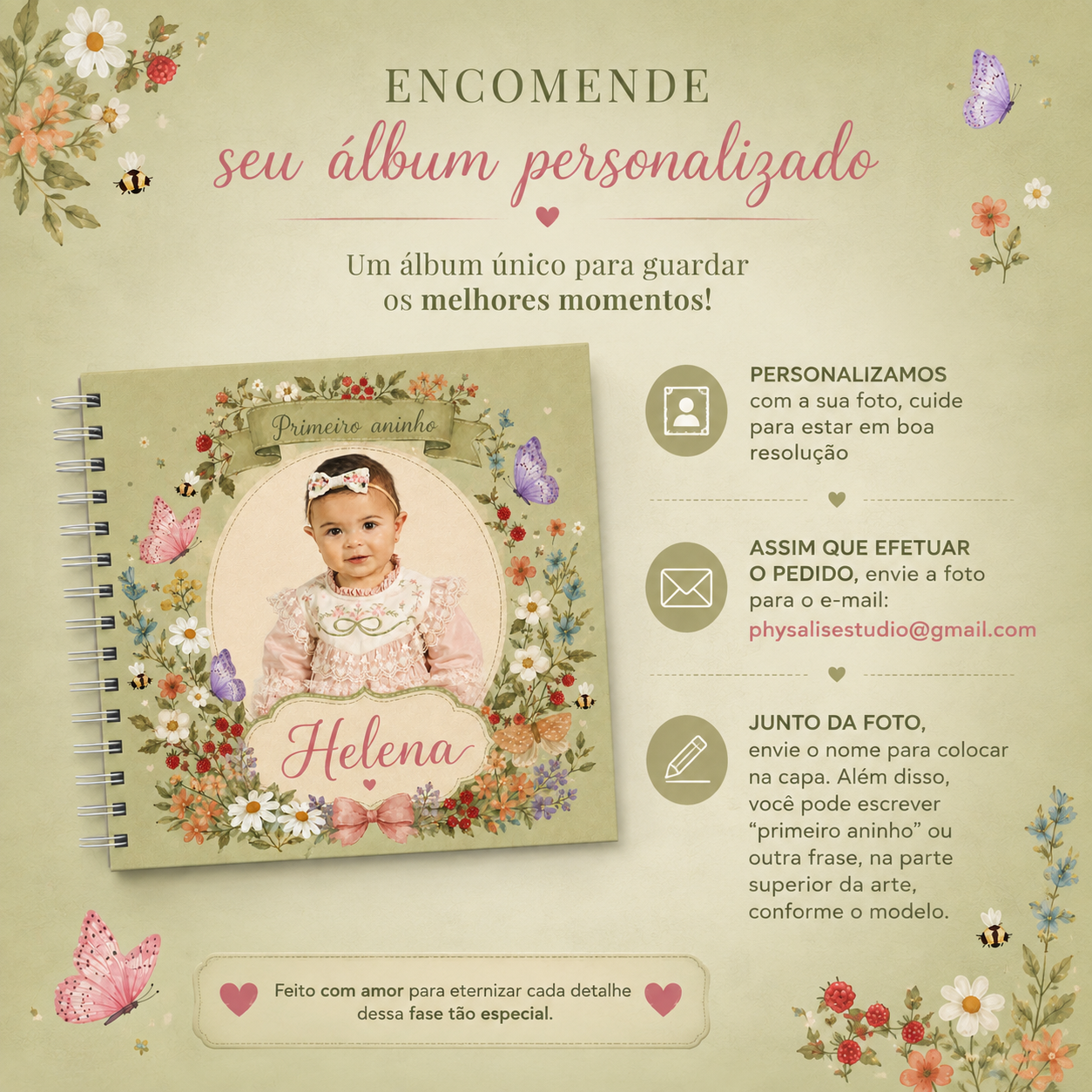 Scrapbook - Álbum de Fotos | Personalizado com sua foto