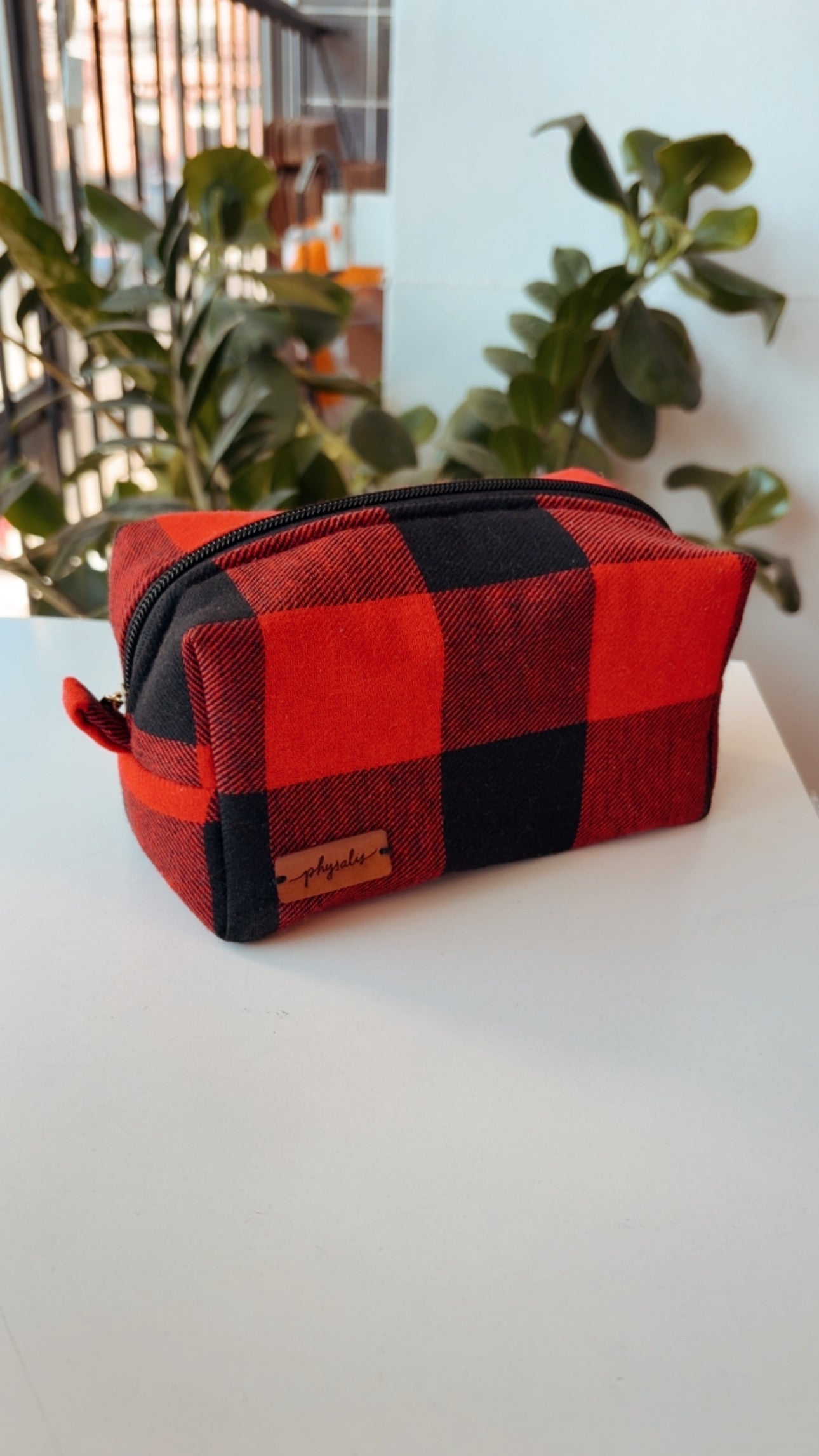 Nécessaire | Xadrez vermelho+preto