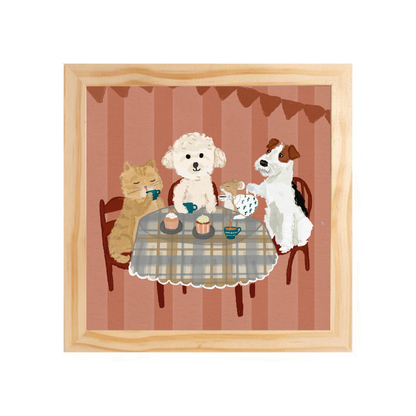 Quadro com moldura Pinus | Hora do Chá