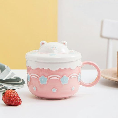 Caneca Grande com Tampa | Urso