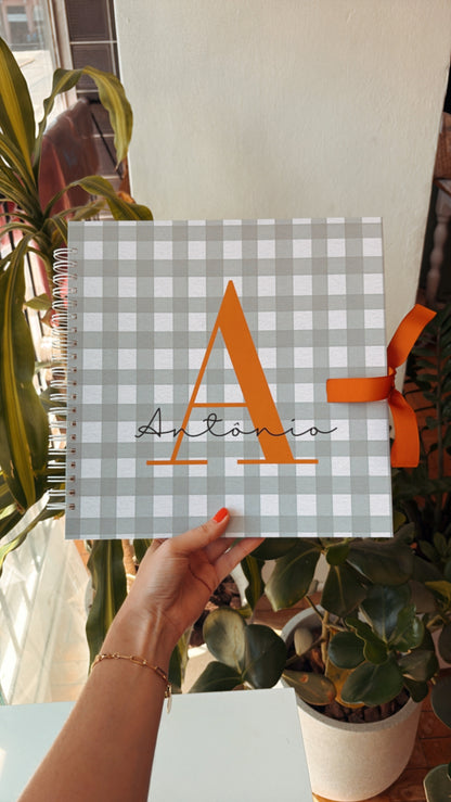 Scrapbook - Álbum de Fotos Letra Inicial | Azul