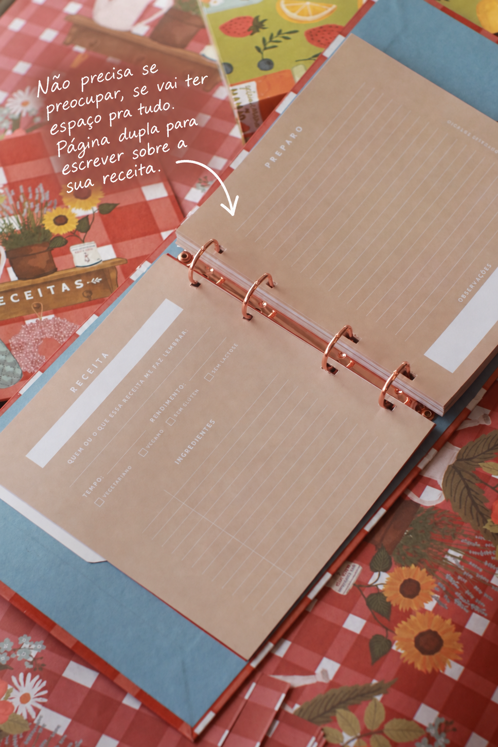 Livro de Receitas | Estampa Feira de Domingo