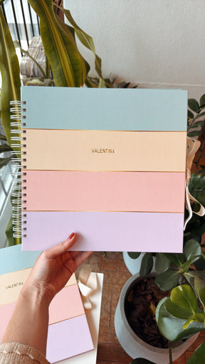 Scrapbook - Álbum de Fotos Listrado Candy Colors