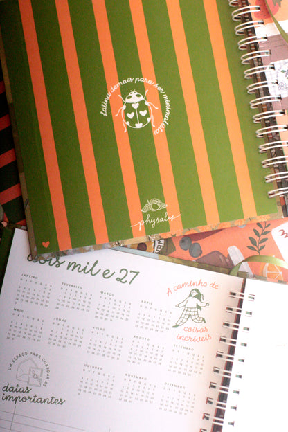 [PRÉ-VENDA] Planner 2026 não-datado | Hortênsias e Ronron