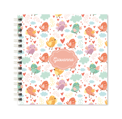 Scrapbook - Álbum de Fotos Passarinhos