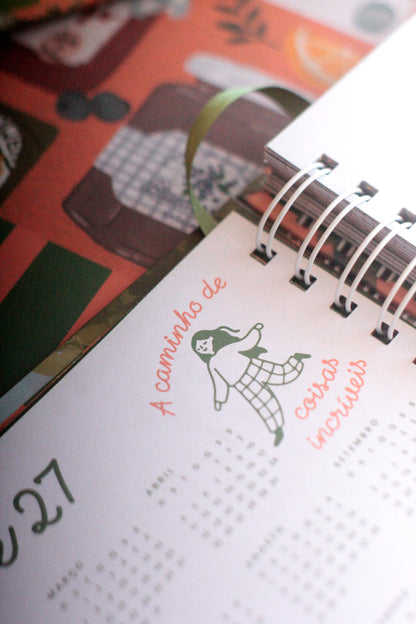 [PRÉ-VENDA] Planner 2026 não-datado | Hortênsias e Ronron