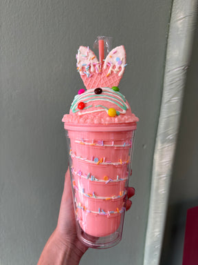 Copo Milkshake Bunny | Pêssego