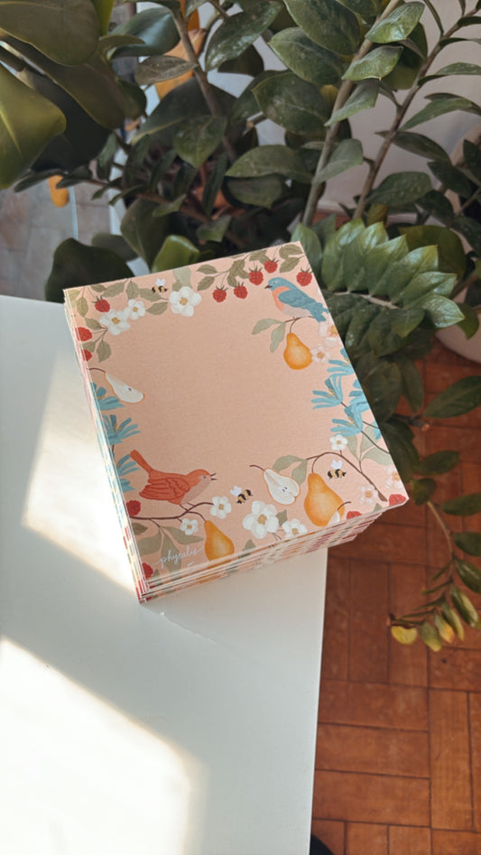 Bloco Papel de Carta | Ninho de Amoras